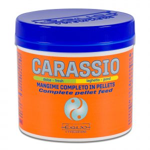 Carassio mangime completo in pellet di 2 mm di diametro, per tutti i pesci d’acqua fredda